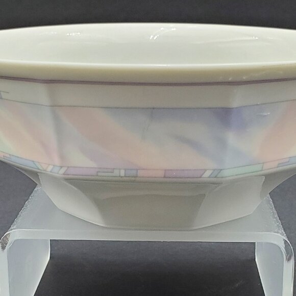 Savoir Vivre Celina Fruit Dessert Sauce Bowls Octagonal Pastel Berry Bowls - Picture 2 of 7